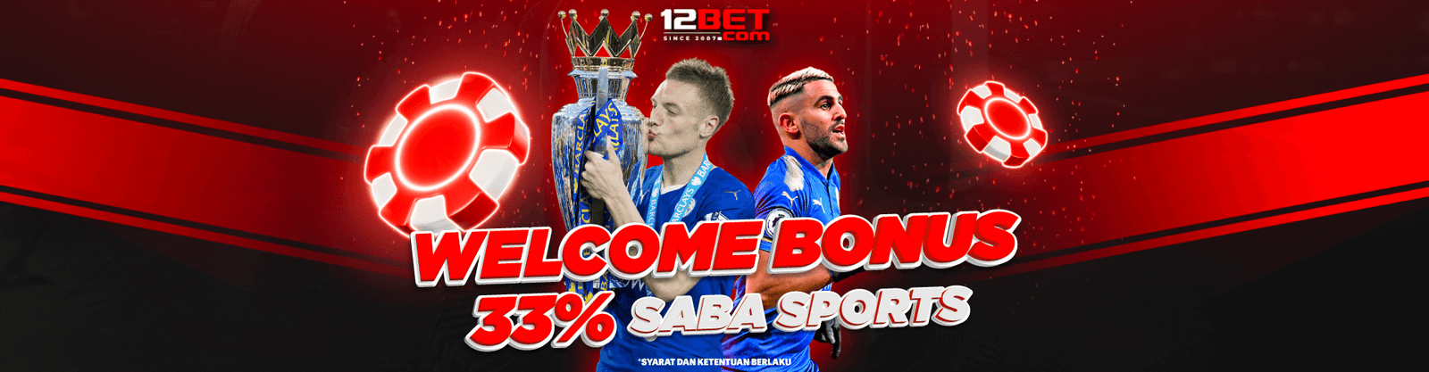 Welcome Bonus 33% SABA Sports